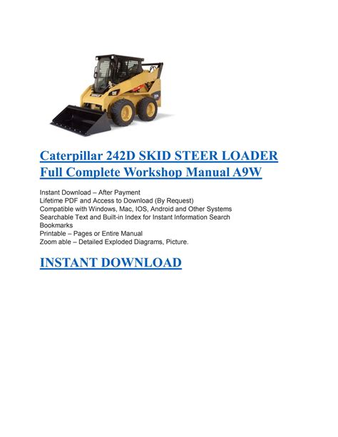 cat 242d skid steer loader review|cat 242d manual.